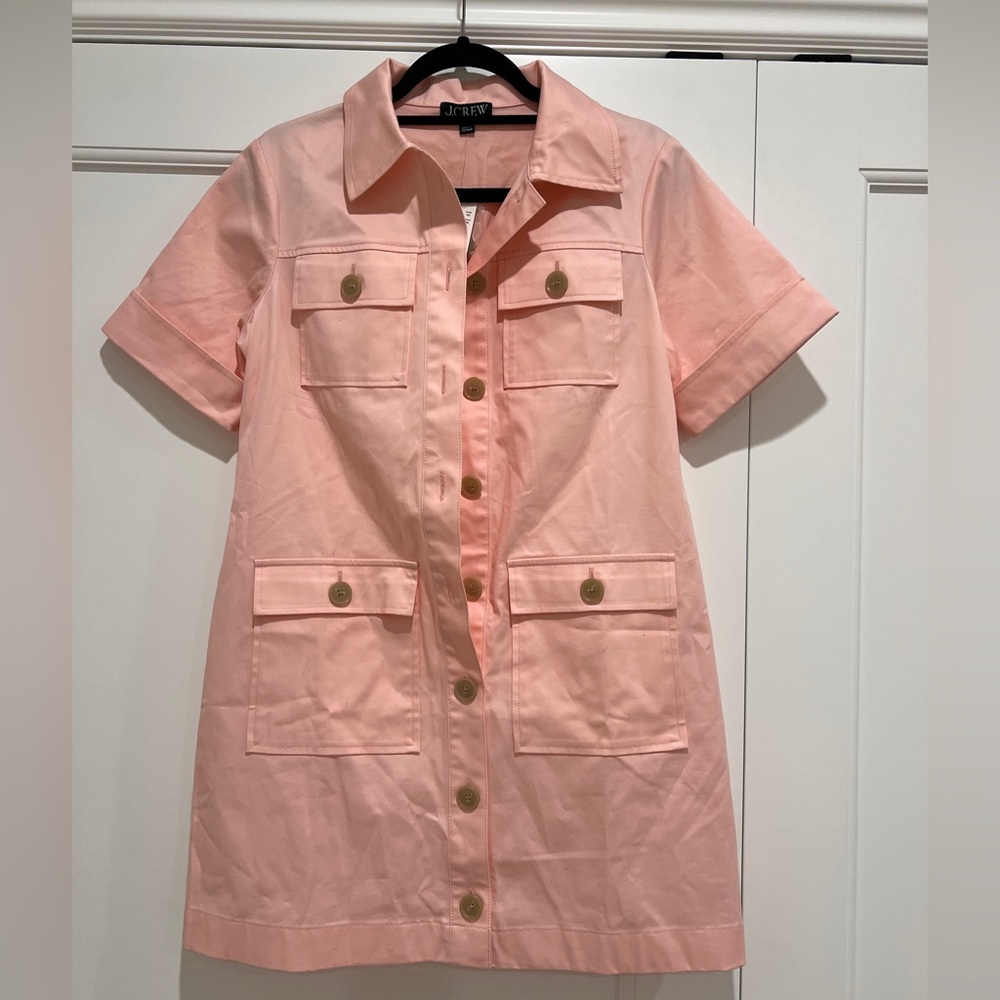 J.crew spring pink Gamine shirt dress - Brand New
